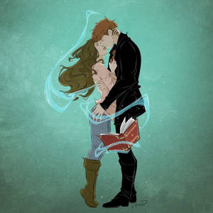 Hermione Granger Kissing Ron Wallpaper