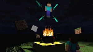 Herobrine Minecraft Steve Wallpaper