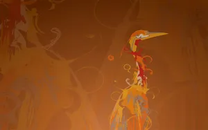 Heron Bird Abstract Art Wallpaper