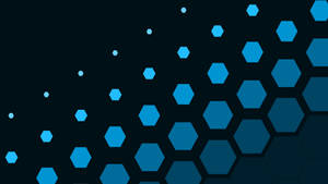 Hexagons Blue Abstract Wallpaper