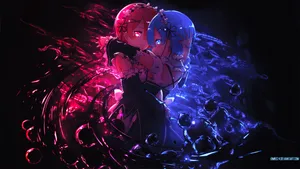 Hf Artwork Rem And Ram Of Re Zero Wallpaper