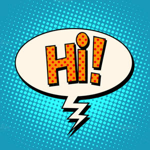 Hi Comic Graphic Design Wallpaper