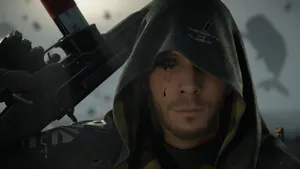 Higgs And A Gun Death Stranding 4k Wallpaper