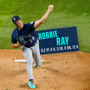 High-angle Photo Of Robbie Ray Pitching Wallpaper