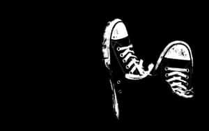 High Contrast Sneakers Art Wallpaper