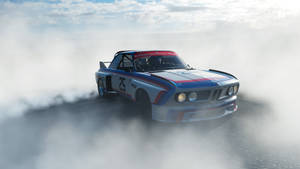 High-intensity Drifting Action In Forza Motorsport 7 With 1976 Bmw Car Wallpaper