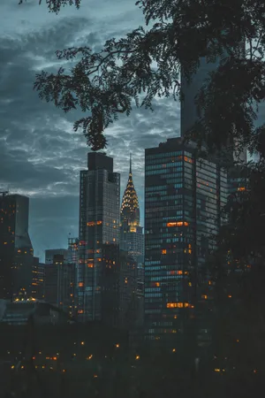 High-rise Buildings In Manhattan New York Wallpaper