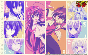 High School Dxd Character Collage Wallpaper