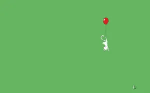 Hilarious Floating Cat Wallpaper