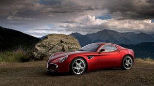 Hilltop Alfa Romeo 8c Competizione Wallpaper