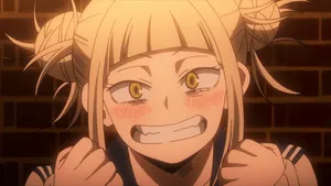 Himiko Toga Wacky Face Wallpaper