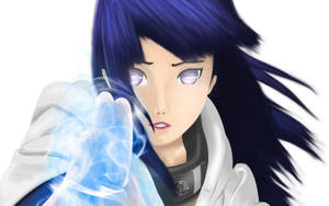 Hinata Hyuga Combat Chakra Wallpaper