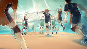 Hinata Running Haikyuu Desktop Wallpaper