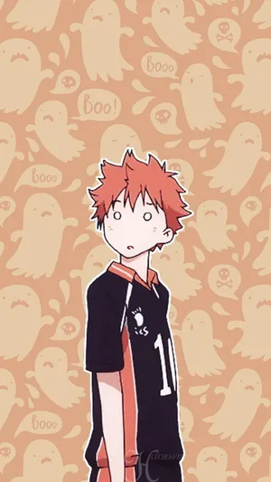 Hinata Shouyou Musters The Courage To Fight Wallpaper