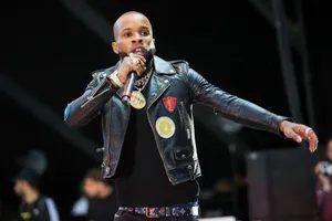 Hip Hop Artist Performance Leather Jacket Wallpaper