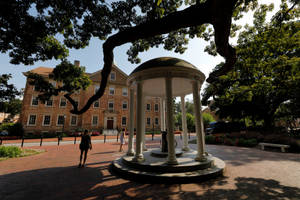 Historic Old Well At The University Of North Carolina Wallpaper