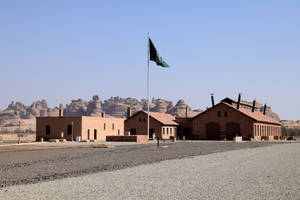 Historic Ruins Of The Hejaz Railway In Saudi Arabia Wallpaper