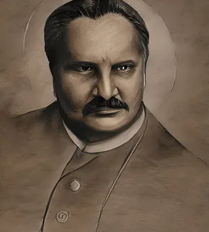 Historical_ Figure_ Portrait_ Sepia_ Tone Wallpaper