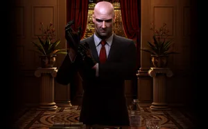 Hitman Adjusting Glove Wallpaper