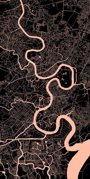 Ho Chi Minh City Map Wallpaper