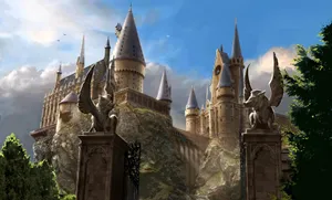 Hogwarts Castle Blue Sky Wallpaper