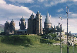 Hogwarts Castle Quidditch Pitch Wallpaper