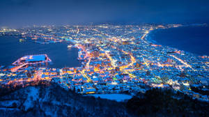 Hokkaido Japan 4k At Night Wallpaper