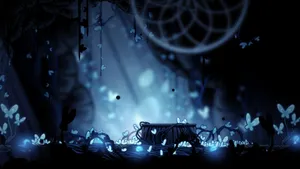 Hollow Knight Blue Butterflies Wallpaper