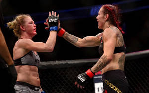 Holly Holm Versus Cris Justino Wallpaper