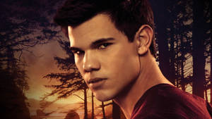 Hollywood Actor Taylor Lautner In Twilight Series Wallpaper