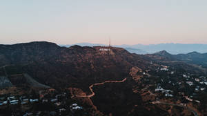 Hollywood Lo Fi Mountain Wallpaper