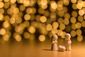 Holy Family Christmas Figurines Wallpaper
