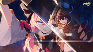 Honkai Impact Seele Vs Roza Wallpaper