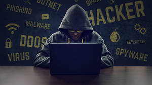 Hooded Hacker Cool Setup Wallpaper