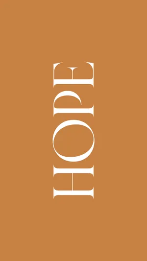 Hope Typography Vertical Wallpaper
