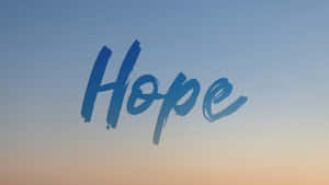 Hope Word Art Ombre Background Wallpaper