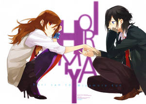 Horimiya Izumi And Kyouko Sitting Wallpaper