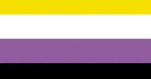 Horizontal Nonbinary Gender Pride Flag Wallpaper