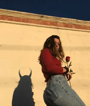 Horned Shadow Pretty Girl Aesthetic Wallpaper