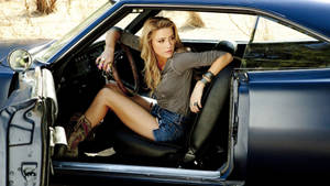 Hot Model In Car Wallpaper