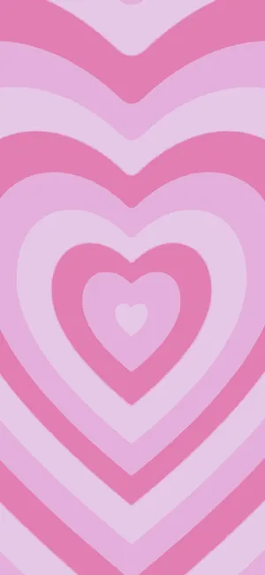 Hot Pink Aesthetic Hearts Wallpaper