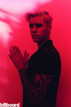 Hot Red Justin Bieber Wallpaper