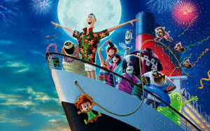 Hotel Transylvania Gang On A Cruise Wallpaper