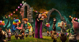 Hotel Transylvania Garden Party Wallpaper