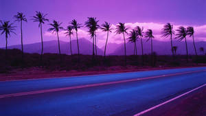 Hotline Miami Purple Monochrome Wallpaper