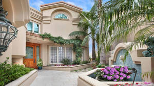 House Front Entrance Door Wallpaper