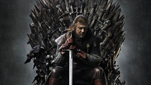 House Stark Ned Sword Iron Throne Wallpaper