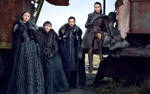 House Stark Season 7 Family Wallpaper