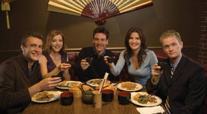 How I Met Your Mother Cast Dining Wallpaper