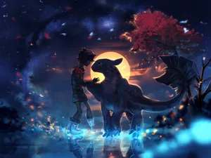 How To Train Your Dragon 4k Friends Wallpaper